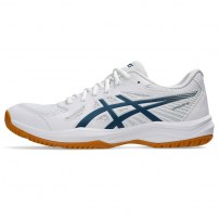 Волейбольні кросівки чоловічі Asics UPCOURT 6 White/Vintage indigo