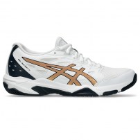 Волейбольні кросівки жіночі Asics GEL-ROCKET 11 White/Pure gold