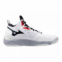 Волейбольні кросівки Mizuno WAVE MOMENTUM 3 MID White/Salsa/Vulcan