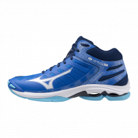 Волейбольні кросівки Mizuno WAVE VOLTAGE 2 MID Seasonal blue/White/Estate blue