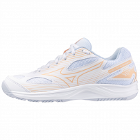 Волейбольні кросівки жіночі Mizuno CYCLONE SPEED 4 White/Peach parfait/Halogen blue