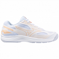 Волейбольні кросівки жіночі Mizuno CYCLONE SPEED 4 White/Peach parfait/Halogen blue