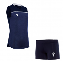 Волейбольна форма жіноча Macron THALLIUM/KRYPTON EVO HERO Темно-синій/Білий