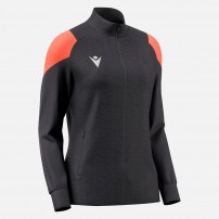 Спортивна куртка жіноча Macron VALKYRIA Антрацит/Неоново-кораловий